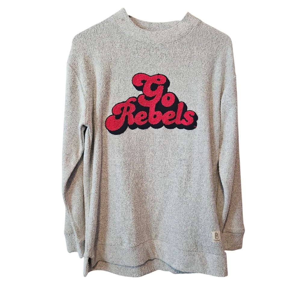 Pressbox UNLV Rebels Retro Angie Sweatshirt Oatmeal Go Rebels Chenille Small